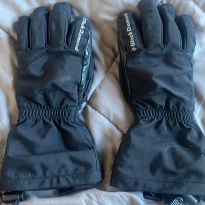 Ladies small  black Diamond winter gloves.